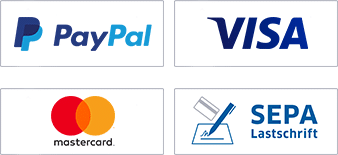 Paypal, Kreditkarte oder Lastschrift